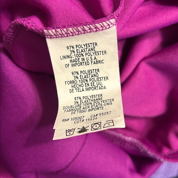 MARINA Fuchsia Draped off the shoulder Wide-Leg Jumpsuit - Picture 5 of 6